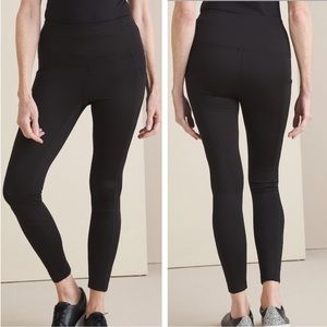 CHICO’S NWT ZENERGY SO SLIMMING SIDE POCKET ANKLE LEGGINGS BLACK 3 16/18